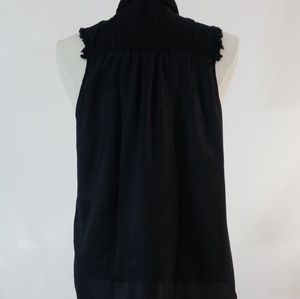 Rock & Republic black sleeveless blouse size L